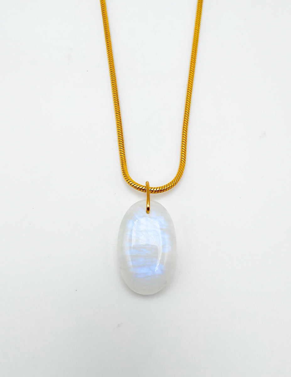 Pendentif Pierre de Lune Arc-en-ciel