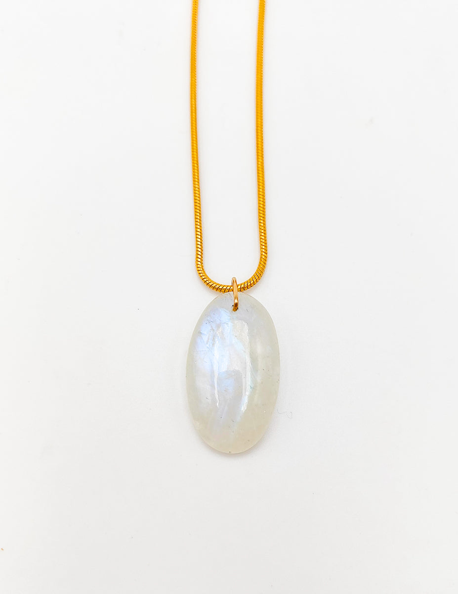Pendentif Pierre de Lune Arc-en-ciel