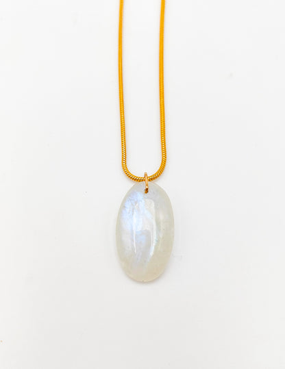 Pendentif Pierre de Lune Arc-en-ciel
