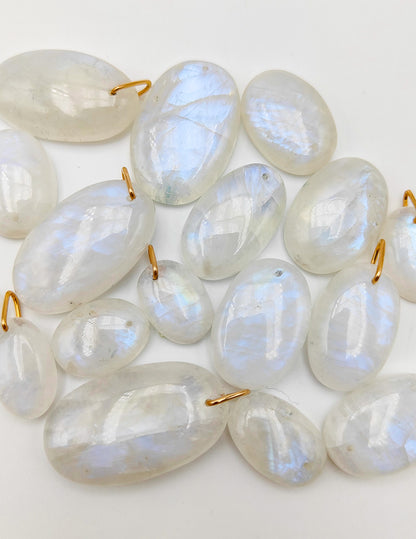 Pendentif Pierre de Lune Arc-en-ciel