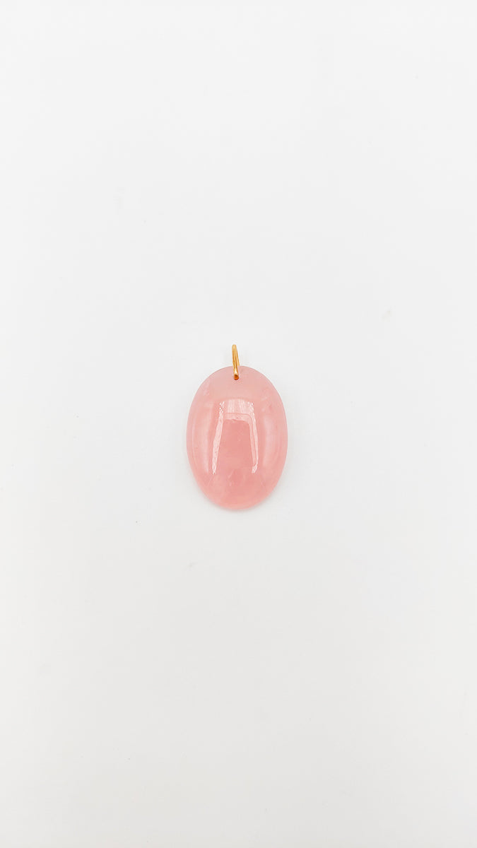 Pendentif quartz rose