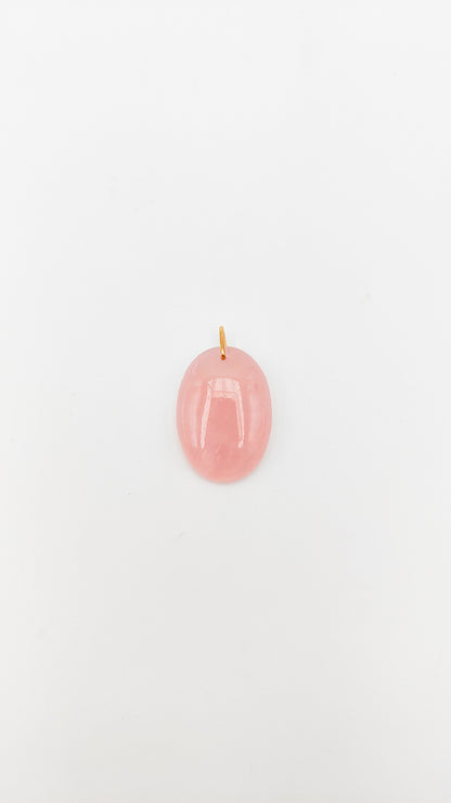 Pendentif quartz rose