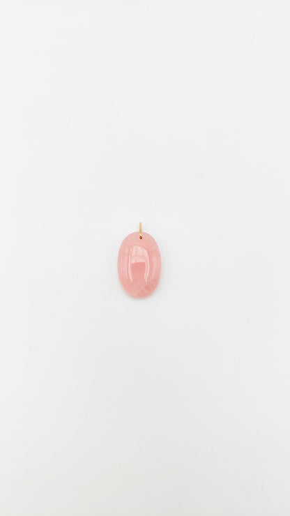 Pendentif quartz rose