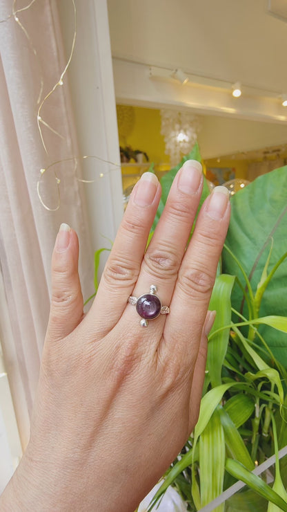 bague Rubis étoilé