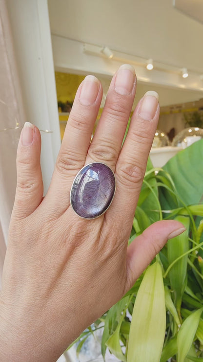 Bague Rubis étoilé