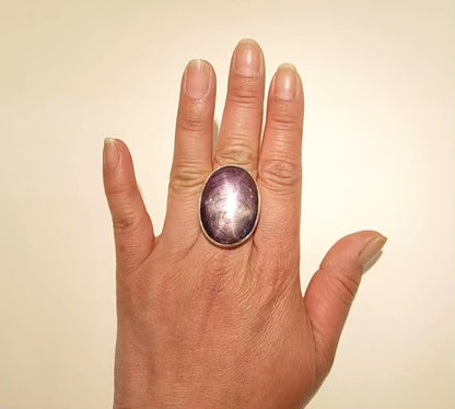 Bague Rubis étoilé