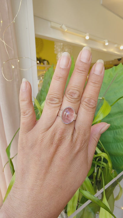 Bague Quartz fraise
