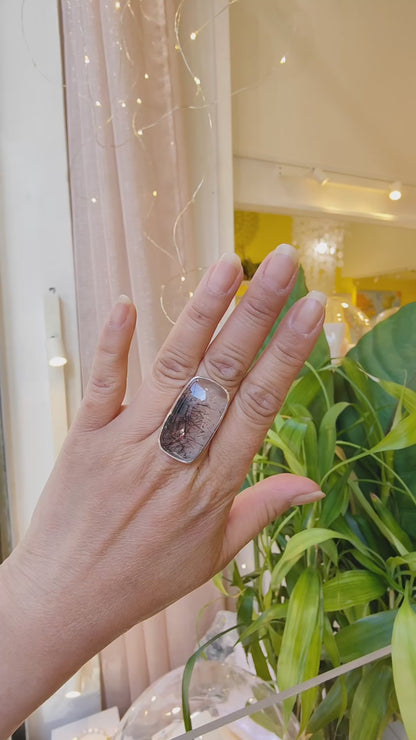 Bague Quartz Tourmaline Brésil