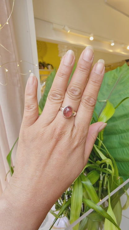 Bague Quartz fraise