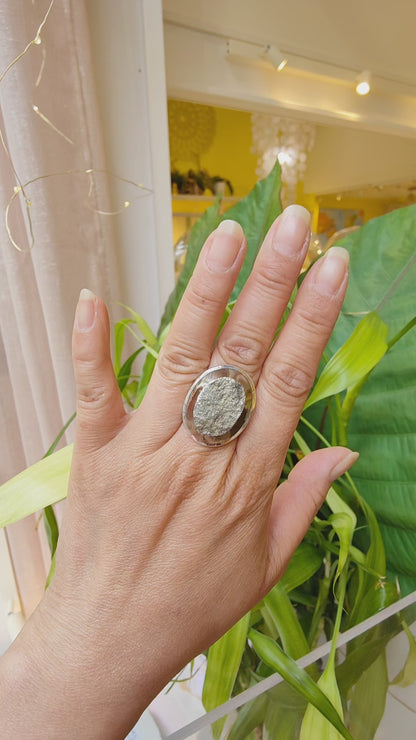 Bague Pyrite brute