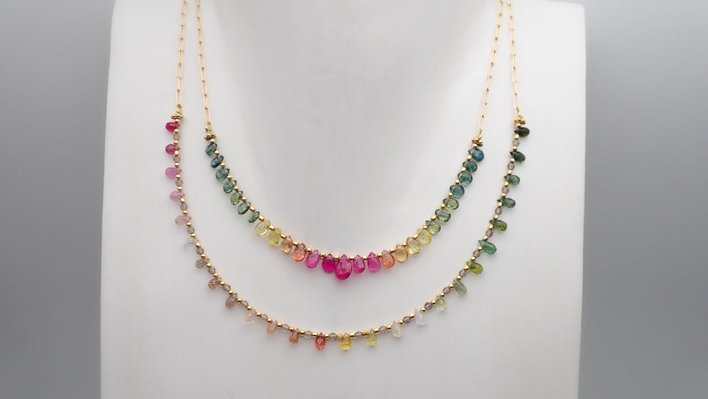 Collier arc-en-ciel large