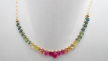 Collier arc-en-ciel large