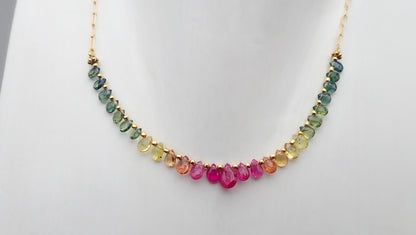 Collier arc-en-ciel large