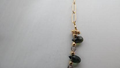 Collier gouttes arc-en-ciel