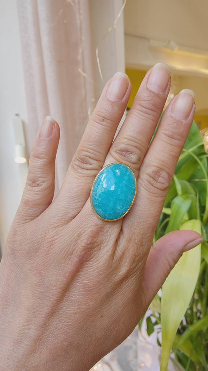 Bague Amazonite