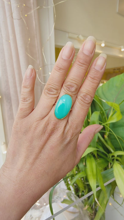 Bague Chrysoprase