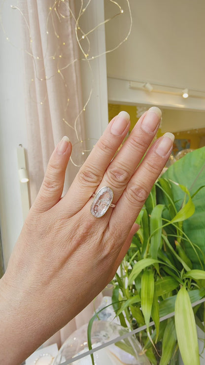 Bague Cristobalite rose