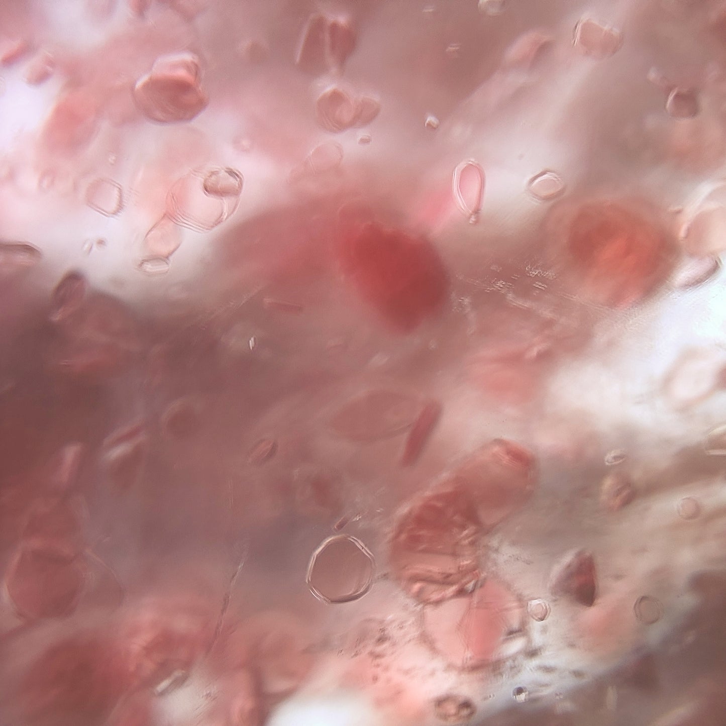 Bague Quartz Fraise facetté - grand