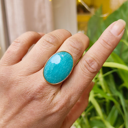 Bague Amazonite