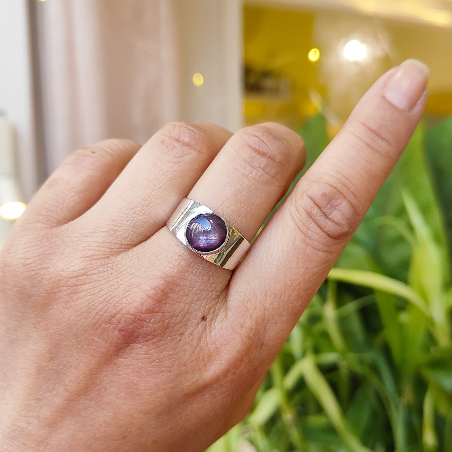 Bague Rubis étoilé