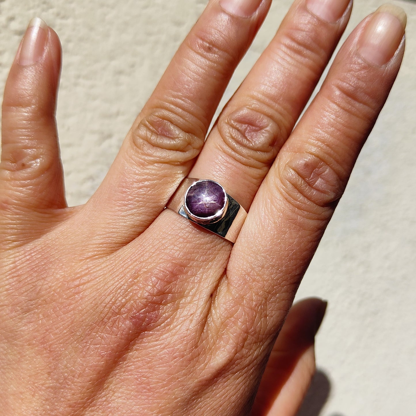 Bague Rubis étoilé