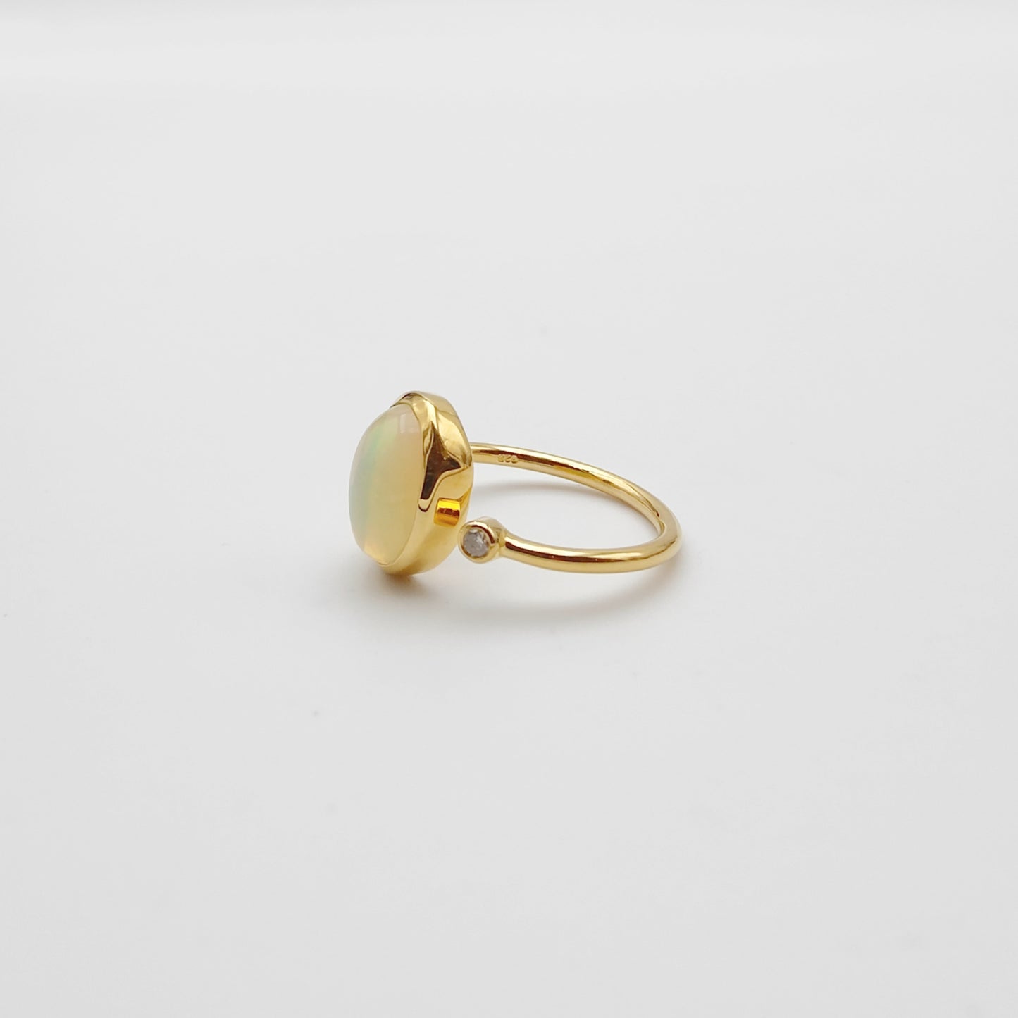 Bague Opale Welo et Diamant