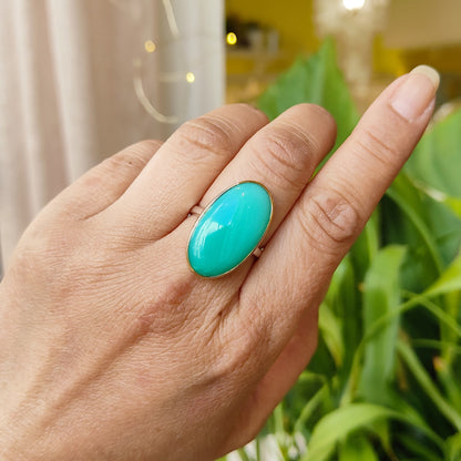 Bague Chrysoprase