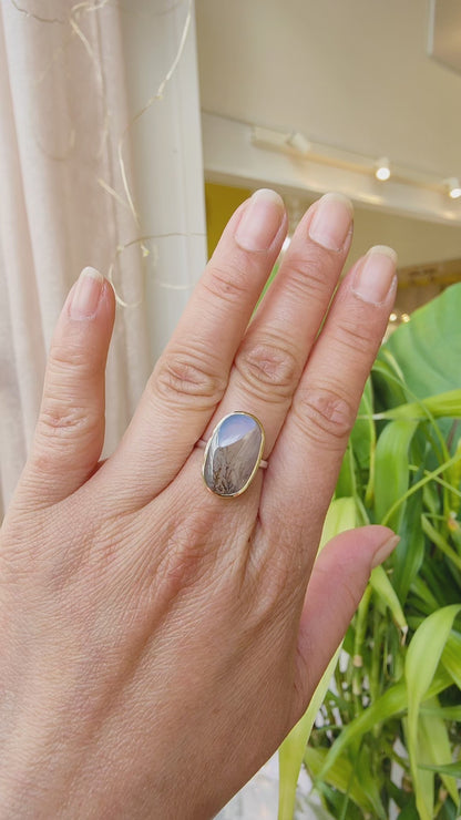 Bague Agate Dendritique - Petit