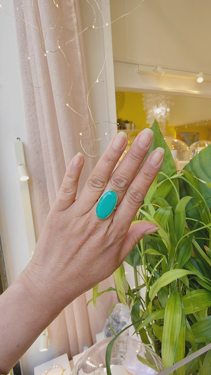Bague Chrysoprase